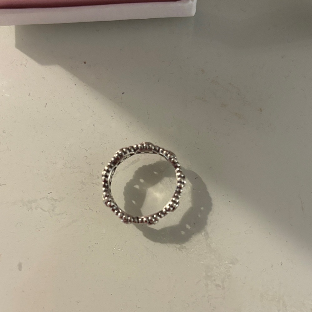 Pandora Silver Beaded Ring - Picture 3 of 4